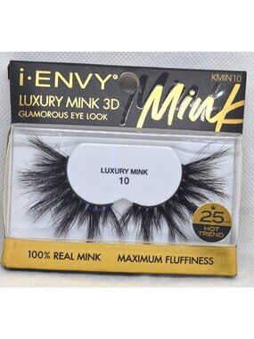 I-Envy Luxury Mink 3D False Eyelashes 25mm Extra Length 100% Real Mink Maximum